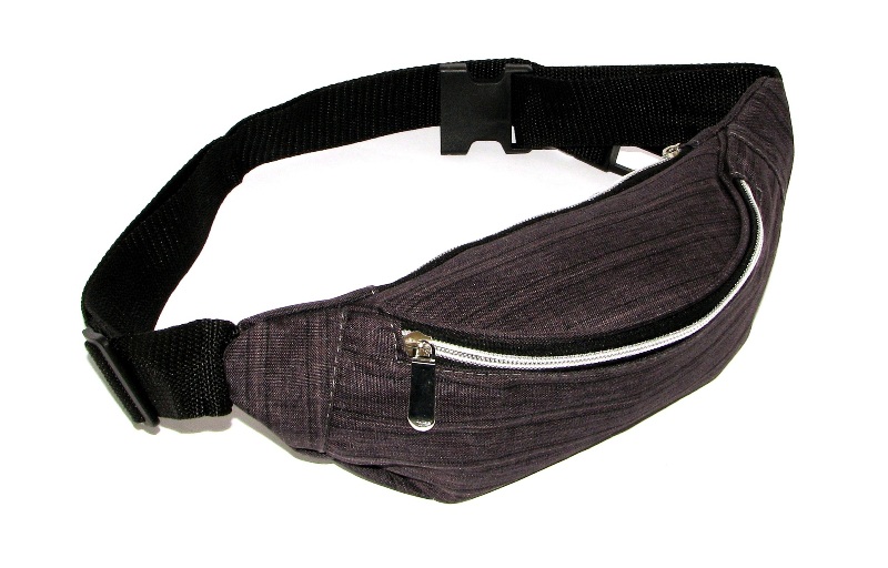 Сумка на пояс (бананка) WB01B-1 BLACK